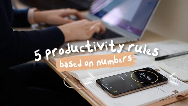 5 productivity rules based on numbers thumbnail