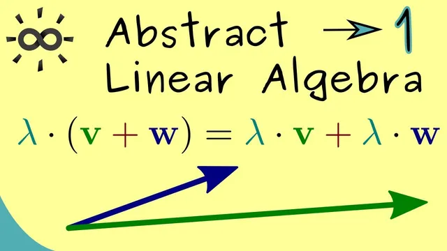 Abstract Linear Algebra 1 | Vector Space thumbnail