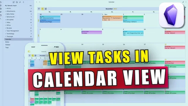 How to See All Your Tasks in Calendar View in Obsidian thumbnail