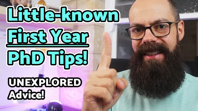 PhD first year tips! DOMINATE your first year! thumbnail