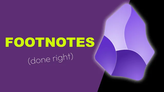 How To Use Obsidian: Footnotes (plus 2 essential plug-ins) thumbnail