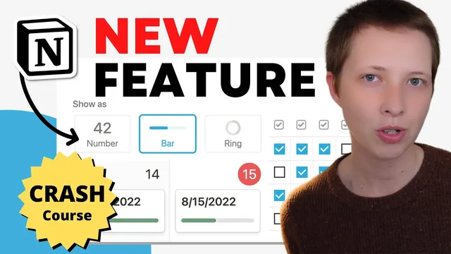 New Notion Feature! Native Progress Bar Crash Course thumbnail