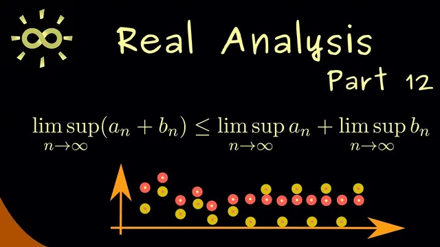 Real Analysis 12 | Examples for Limit Superior and Limit Inferior [dark version] thumbnail