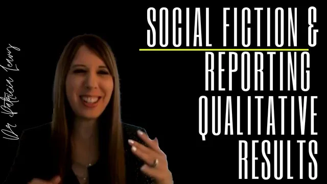 Social Fiction & New trends in reporting qualitative research findings (Dr Patricia Leavy) thumbnail