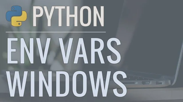 Python Quick Tip: Hiding Passwords and Secret Keys in Environment Variables (Windows) thumbnail