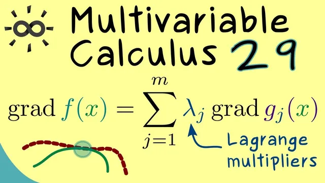Multivariable Calculus 29 | Method of Lagrange Multipliers thumbnail