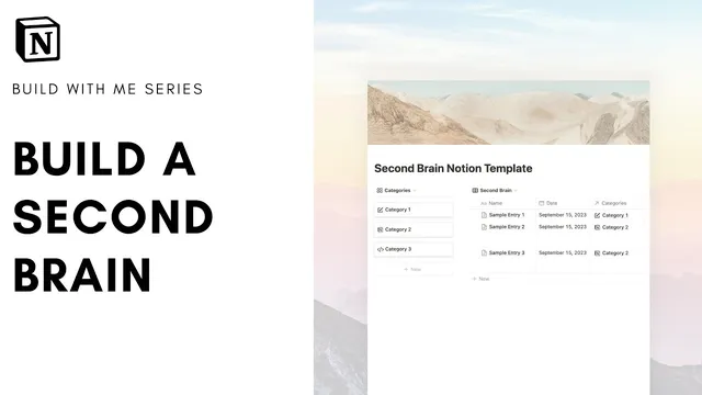 How to build: Second Brain Notion Template? (+ free template) thumbnail