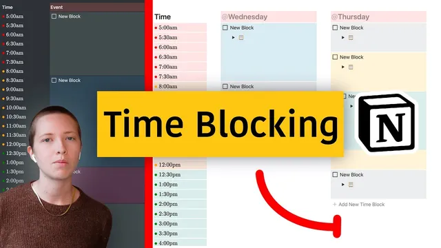 How To Use Time Blocking In Notion thumbnail