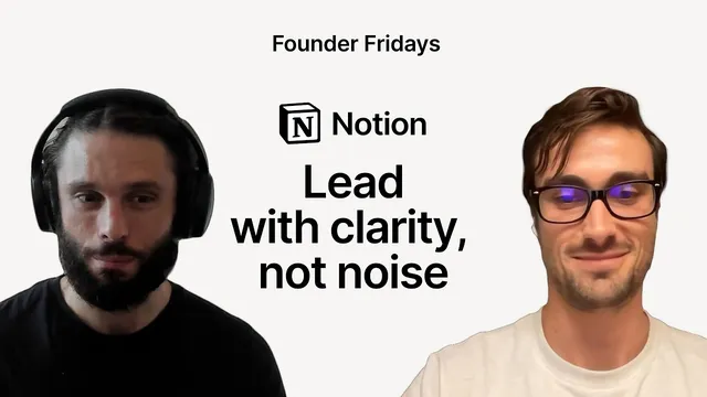 Founder Fridays: Trust, Clarity, Focus - Aleph’s Founder & CEO on removing noise & leading with AI thumbnail