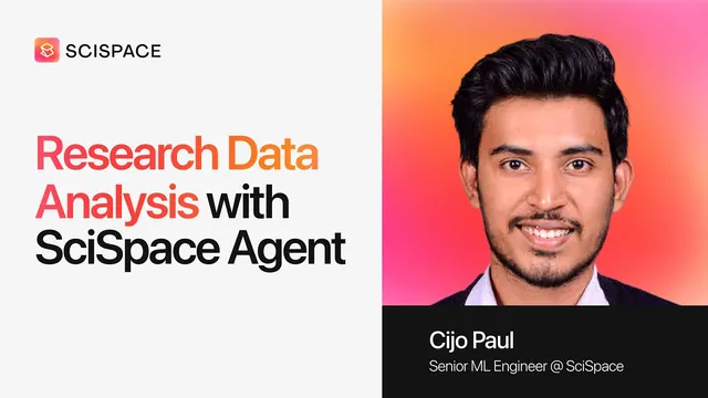 Research Data Analysis with SciSpace Agent: Step‑by‑Step Guide thumbnail