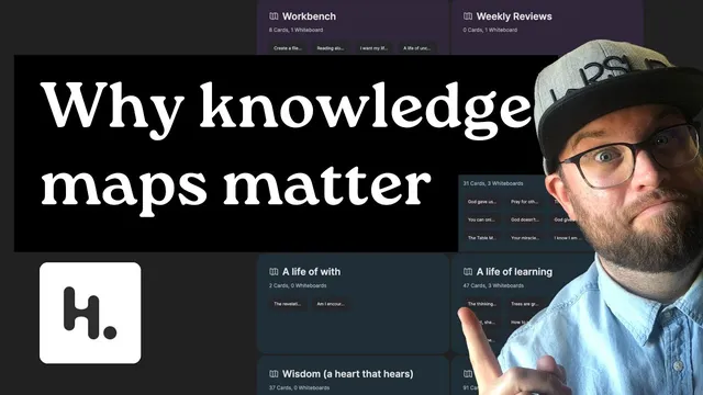 How I visually organize notes in Heptabase (note-taking methods) thumbnail