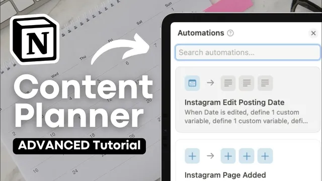 Build an Advanced YouTube & Social Media Content Calendar in Notion | AI & Automations thumbnail