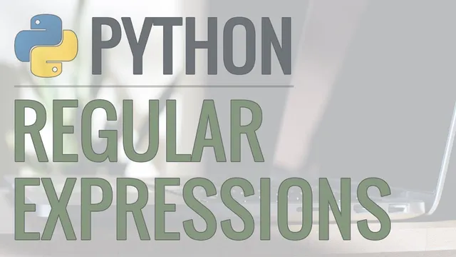 Python Tutorial: re Module - How to Write and Match Regular Expressions (Regex) thumbnail