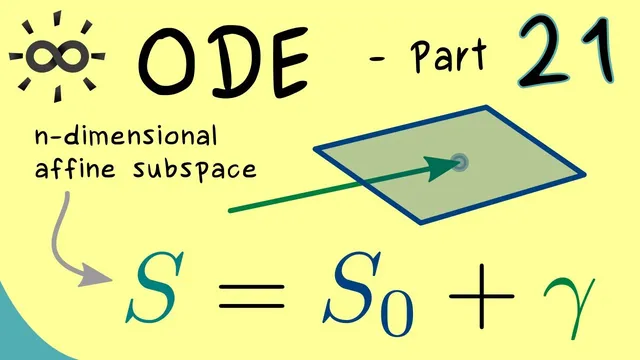 Ordinary Differential Equations 21 | Solution Set of Linear ODEs thumbnail