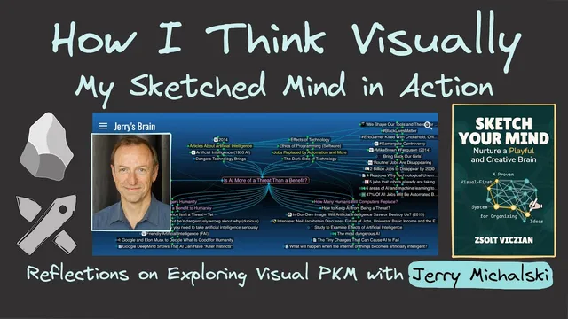 How I Think Visually: My Sketched Mind in Action. Reflections on Exploring Visual PKM with Jerry. thumbnail