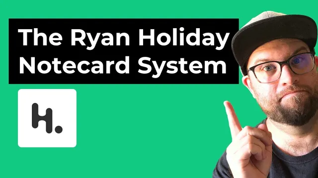 The Ryan Holiday Notecard System (Heptabase tutorial) thumbnail