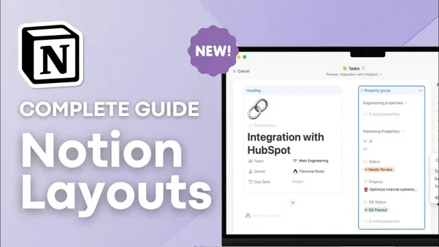 Complete Guide to Notion Layouts?! | The Best New Feature! thumbnail