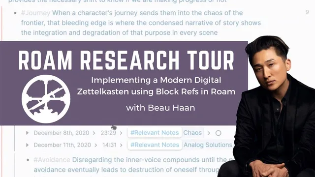 Implementing a Digital Zettelkasten using Block References in Roam Research with Beau Haan thumbnail