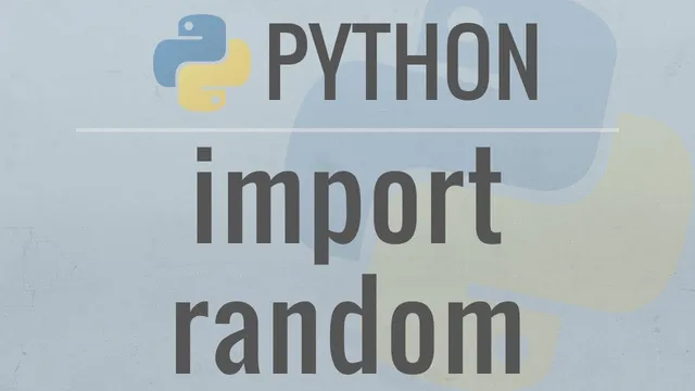 Python Tutorial: Generate Random Numbers and Data Using the random Module thumbnail
