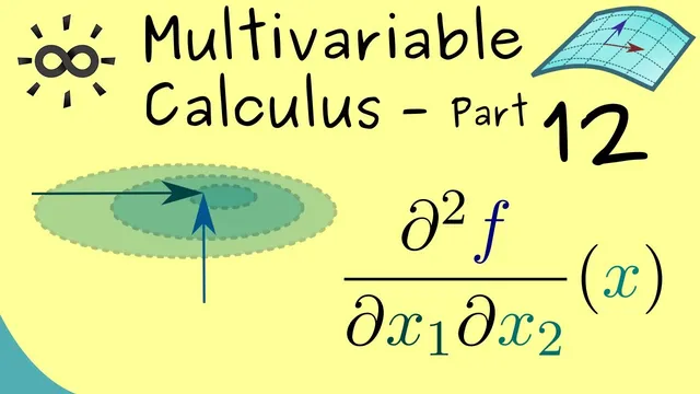 Multivariable Calculus 12 | Second Order Partial Derivatives thumbnail