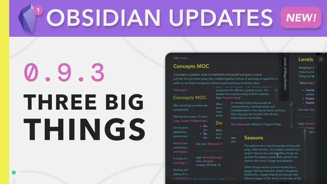 Obsidian Updates — 3 ways to work better thumbnail