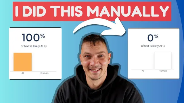AI Detector Bypass - Learn to Manually Humanise AI content with me! thumbnail