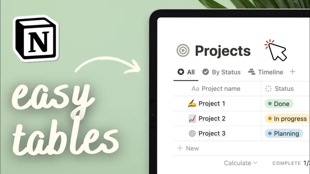 How to create Tables in Notion | Step-by-Step Full Guide (2024) thumbnail
