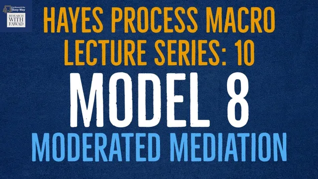 10. SPSS Hayes Process Macro - Model 8 - Moderated Mediation thumbnail