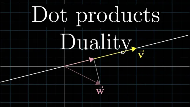 Dot products and duality | Chapter 9, Essence of linear algebra thumbnail