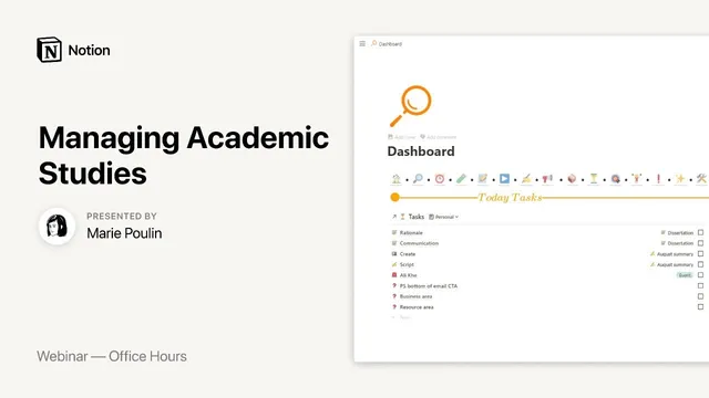 Notion Office Hours: Managing Academic Studies 📚 thumbnail