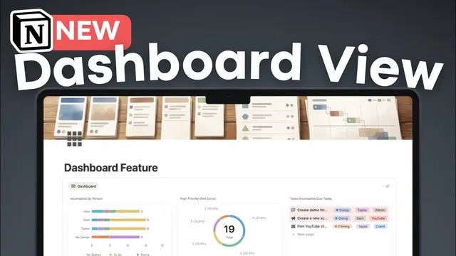 How to Use Notion's NEW Dashboard View | Full Guide & Tutorial thumbnail