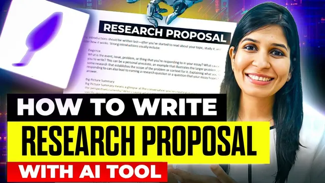 Write a Research Proposal with AI Tool!🔥 All sections explained in detail 🤯 Jenni AI thumbnail