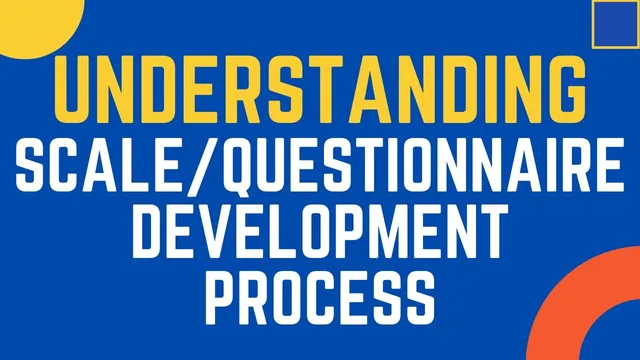 Understanding the Questionnaire/Scale Development Process. Edited Webinar thumbnail