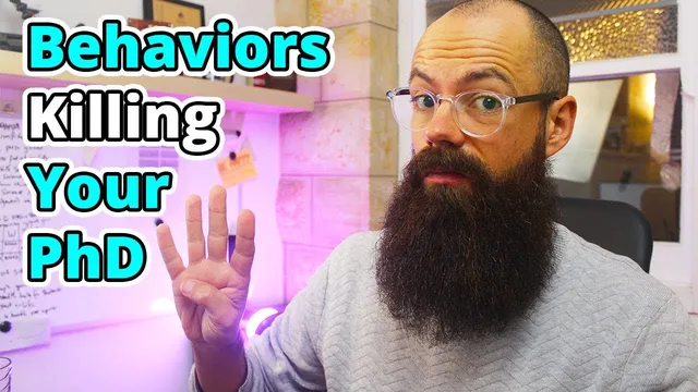 Four behaviors that'll kill your PhD thumbnail
