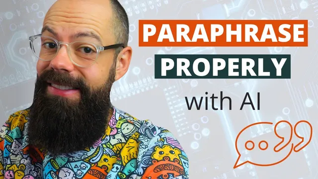 How to Paraphrase ANYTHING with AI, Undetected (3 Easy Steps) thumbnail