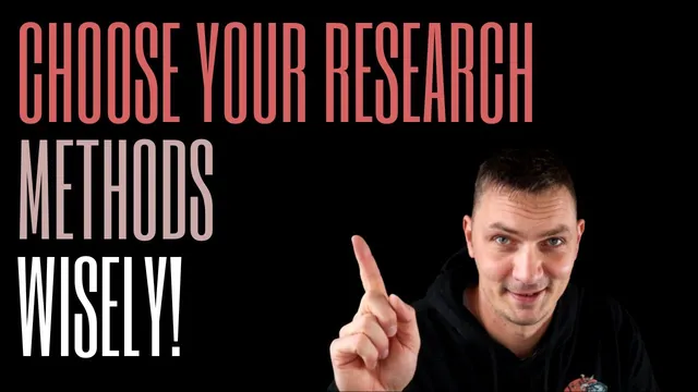 How to choose your research methods || 5 tips for complete beginners thumbnail