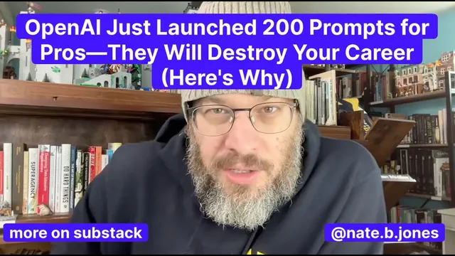 OpenAI Just Launched 200 Prompts for Pros—They Will Destroy Your Career (Here's Why) thumbnail