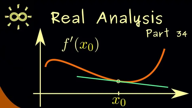 Real Analysis 34 | Differentiability [dark version] thumbnail