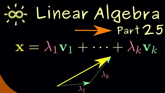 Linear Algebra 25 | Coordinates with respect to a Basis [dark version] thumbnail
