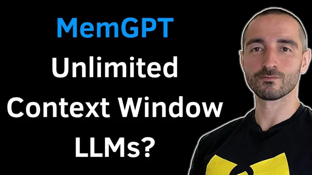 MemGPT - Unlimited Context Window (Memory) for LLMs | Paper review, Installation & Demo thumbnail