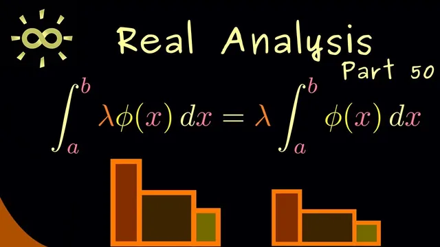 Real Analysis 50 | Properties of the Riemann Integral for Step Functions [dark version] thumbnail