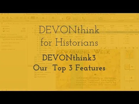 DEVONthink3   - Our  Top 3 Features thumbnail
