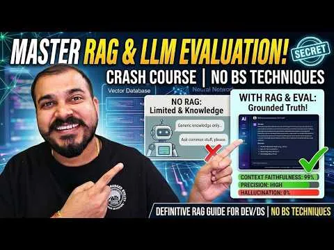 Mastering LLM Chatbots And RAG Evaluation Crash Course thumbnail