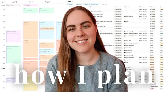 My 4 Step Weekly Planning Routine | GTD thumbnail