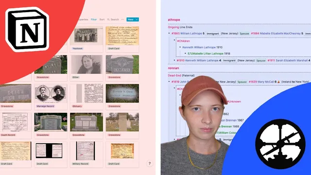 Roam42 Smartblocks and Notion: Ancestry Research Tour thumbnail