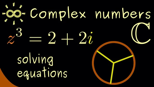 Complex Numbers: Solving Equations (with Example) [dark version] thumbnail