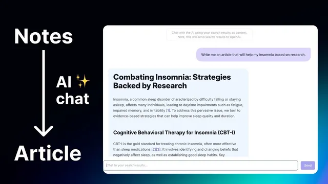 Write articles by chatting with your notes (using AI) thumbnail