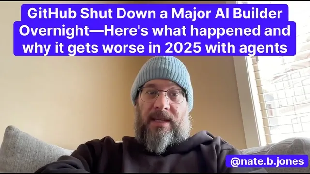 GitHub Shut Down a Major AI Builder Overnight—Here's what happened why it gets worse in 2025 thumbnail