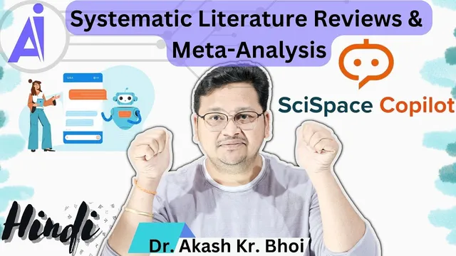 New SciSpace Literature review || SciSpace AI for Systematic Meta-Analysis || Hindi || 2023 thumbnail