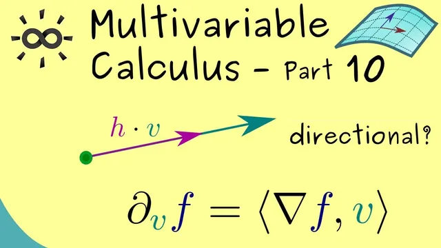 Multivariable Calculus 10 | Directional Derivative thumbnail